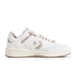 Men's Converse Weapon Low sneakers in natural ivory, casual footwear with classic style and white laces, shown from a side view.
