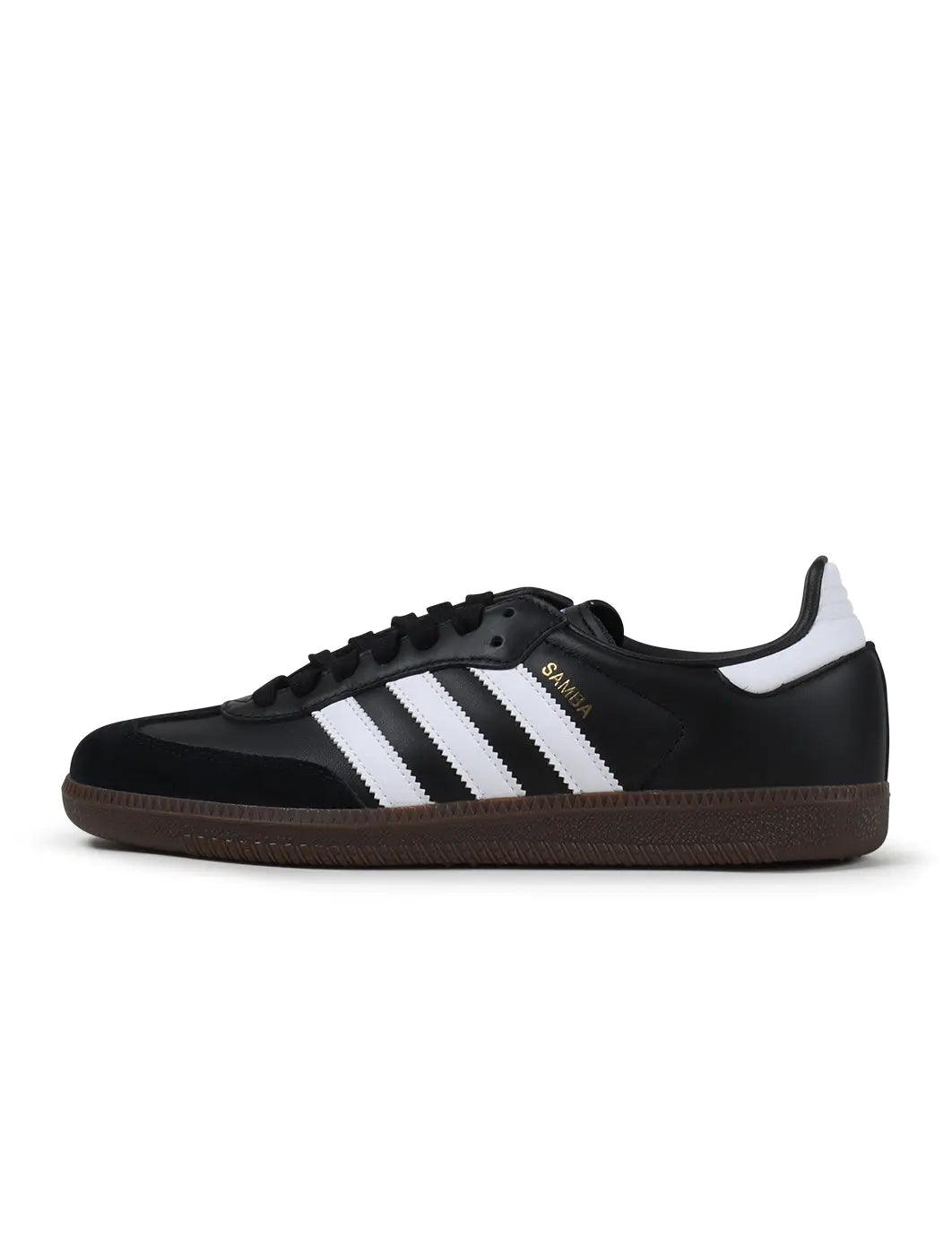 Adidas Men's Samba OG black and white sneakers, side view