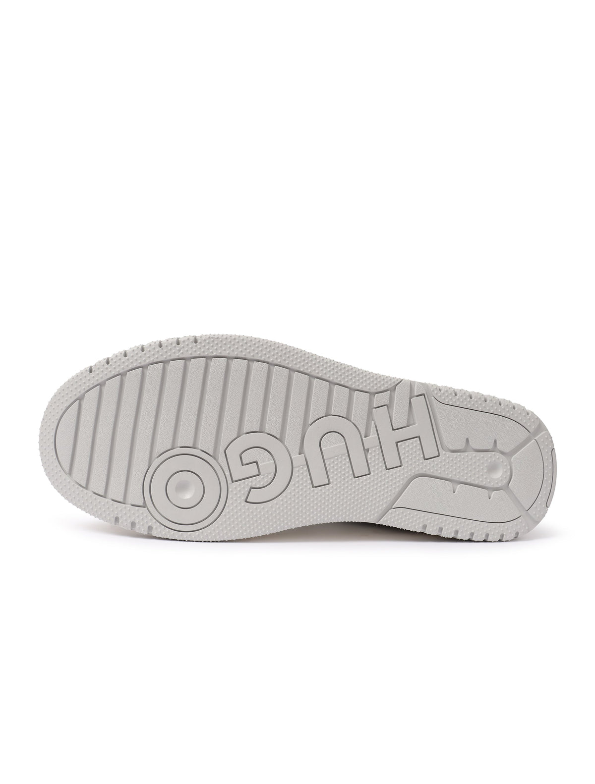Men's Hugo Hadrian Tenns Shoes in grey with stylish design, featuring laces and casual sneaker style from Denim Exchange.