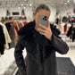 Estella Faux Fur Jacket in Black