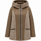 Reversible Faux Fur Suede Hooded Jacket