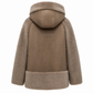Reversible Faux Fur Suede Hooded Jacket