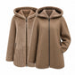Reversible Faux Fur & Suede Coat