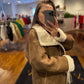 Genuine Shearling Lamb Leather Jacket in Cognac