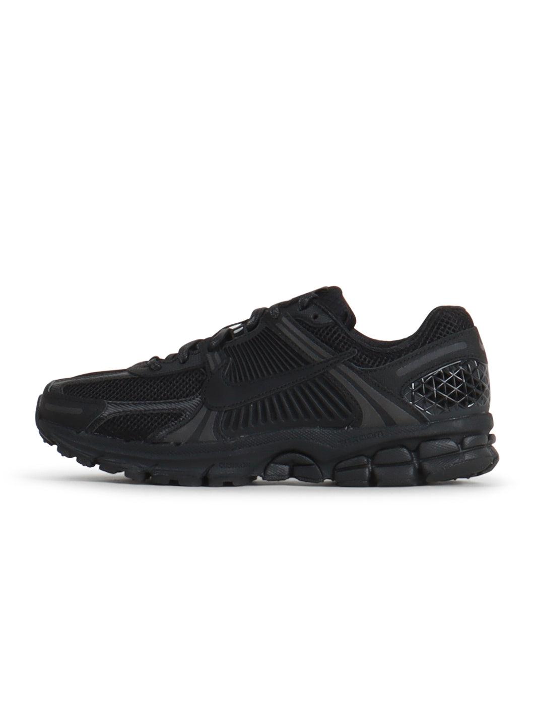Nike Men's Zoom Vomero 5 Triple Black sneakers by Denim Exchange, side view