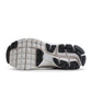 Nike men's Zoom Vomero 5 sneakers in Vast Grey, side view with layered mesh and leather panels