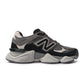 New Balance men's 9060 shoes in black and grey, stylish men's footwear with sporty design and comfortable fit.