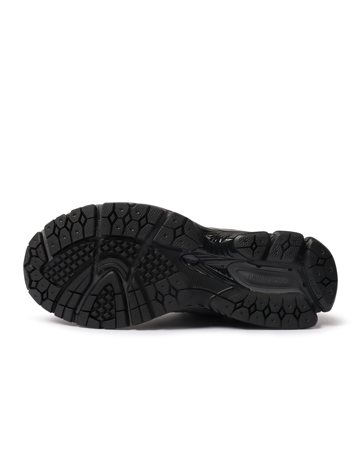 Black New Balance 2002R men's footwear with stylish design, shown on a plain background.