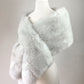 Light Gray / Silver Fur Shawl (Lilian LGry01)