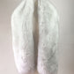 Light Gray / Silver with Black Tips Faux Fur Shawl (Lilian LGry01)