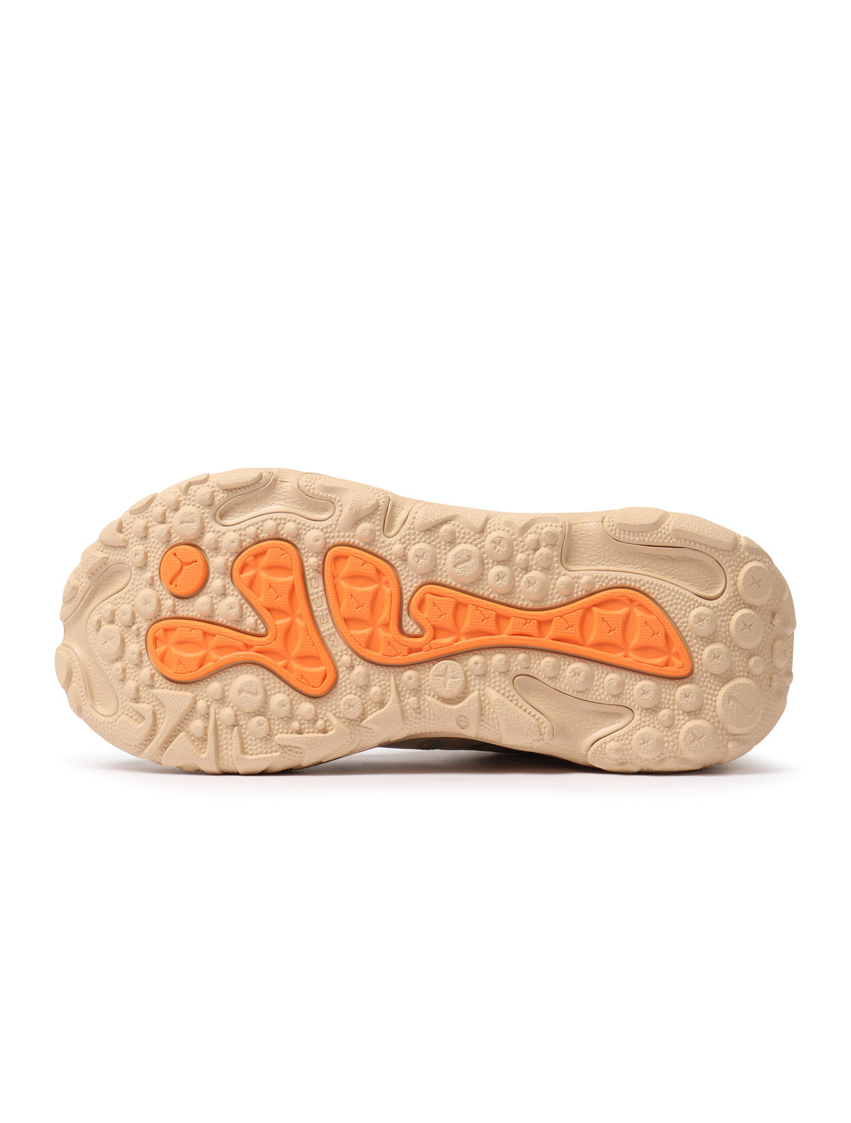 Men's Puma LaFrance RNR “Flare” sneakers in light sand and orange by Denim Exchange