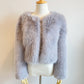 Grey Faux Fur Bridal Jacket (Anna Gry07)