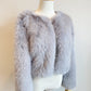 Grey Faux Fur Bridal Jacket (Anna Gry07)