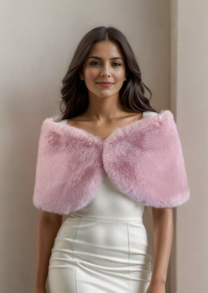 Pink Fur Wrap (Serena Pin05)