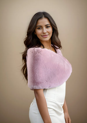 Pink Fur Wrap (Serena Pin05)
