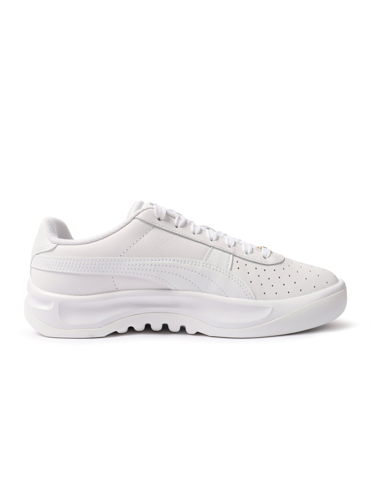 White and gold Puma Suede GV Special sneaker for men by Denim Exchange