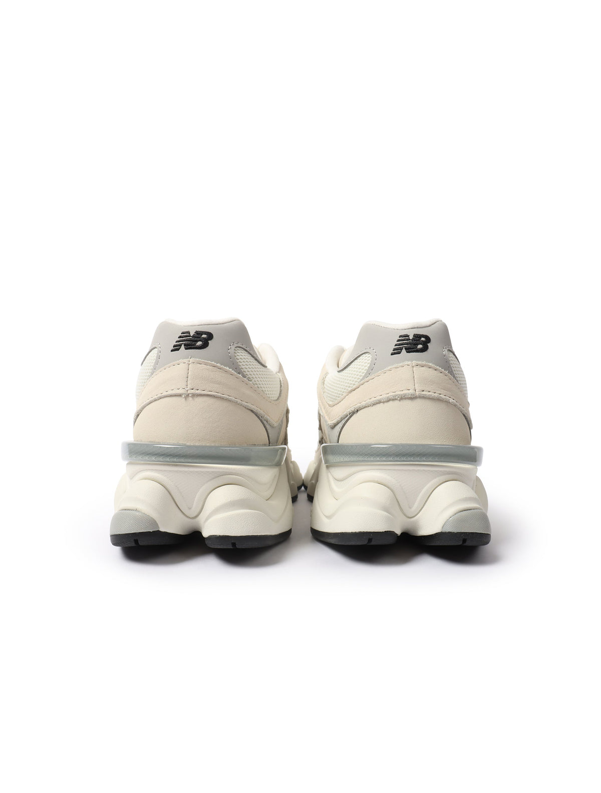 Men's New Balance 9060 Lifestyle Shoes in white and grey with a sleek sporty design, shown on a clean background.