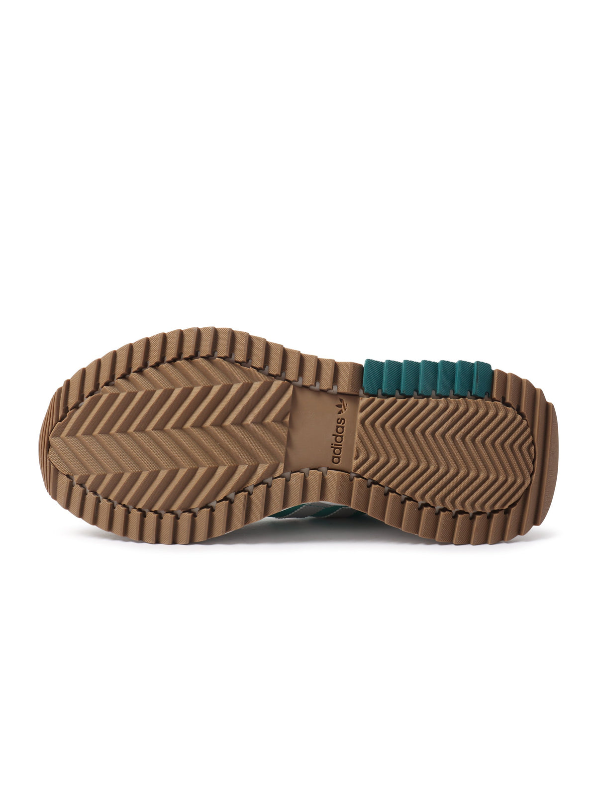 Green Adidas men's Retropy F2 sneakers, stylish athletic footwear with modern design and comfortable fit.