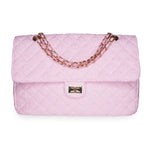 BEACH HAUS Medium Shoreline Flap in blush pink, showing the product’s sleek flap design