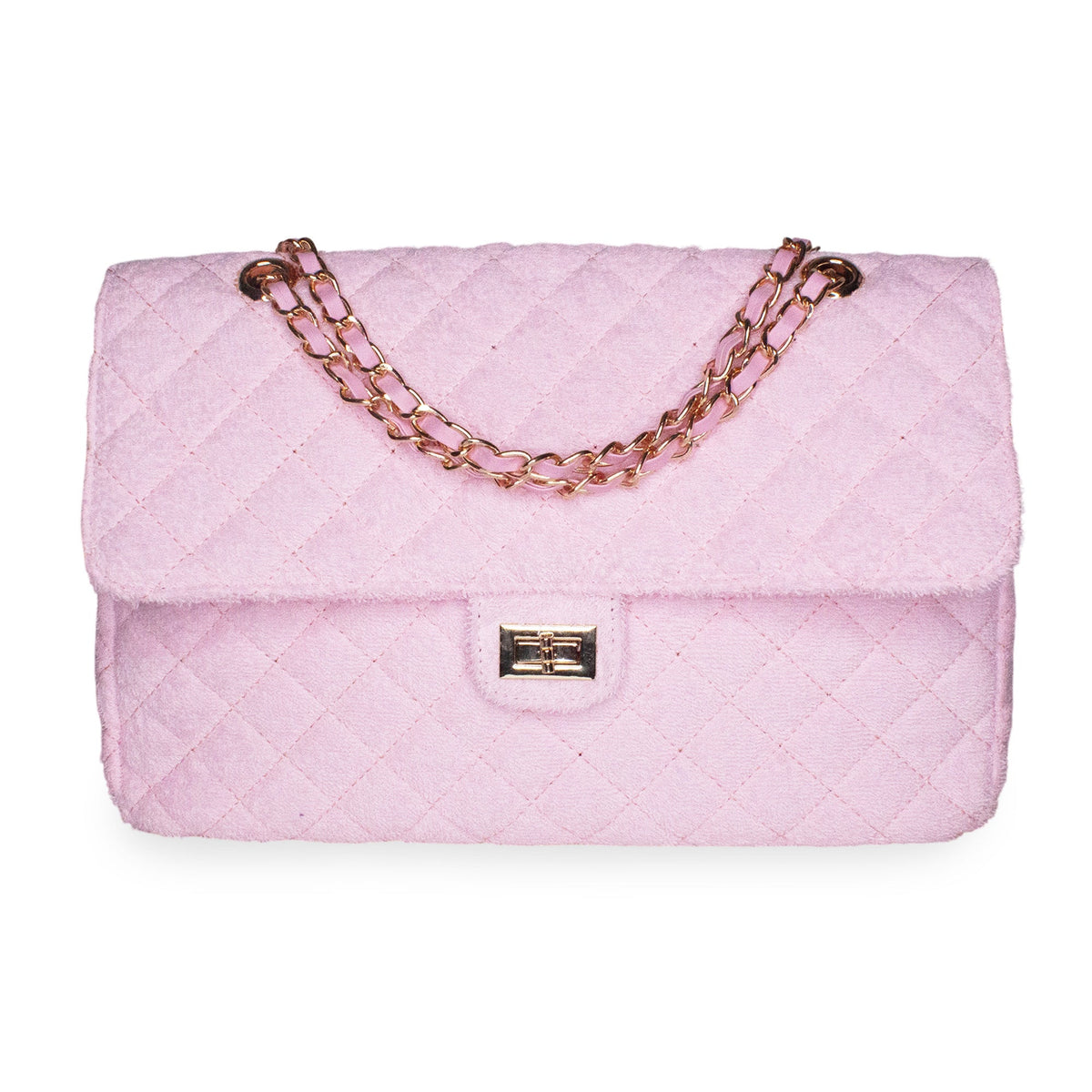 BEACH HAUS Medium Shoreline Flap in blush pink, showing the product’s sleek flap design