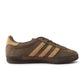 Adidas men's Gazelle Indoor sneakers in cargo brown with classic low-top design