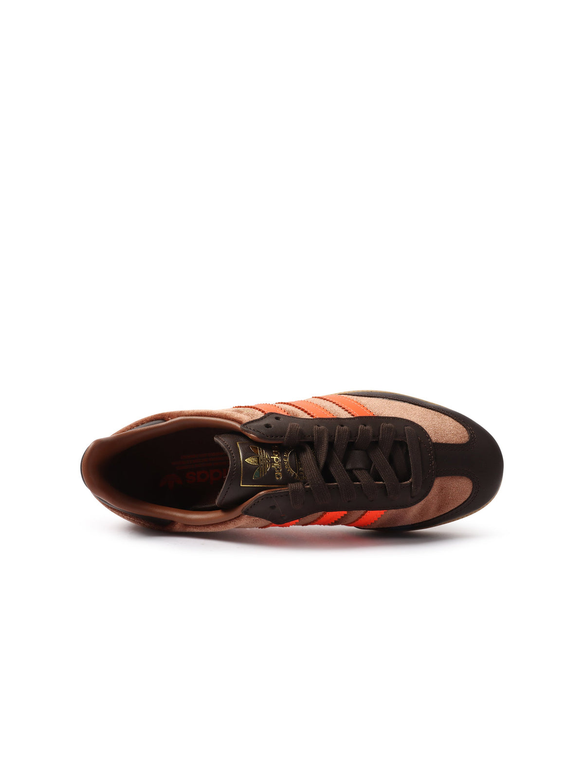 Adidas Women's Samba OG brown sneakers with classic low-top design and gum sole