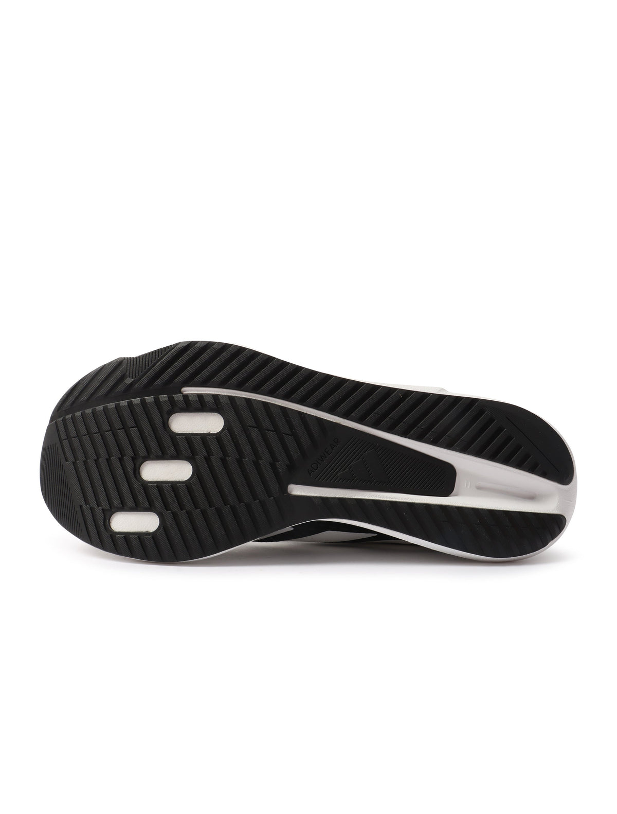 Black and white Adidas men's Duramo SL2 Wide running shoes featuring breathable mesh and supportive cushioned soles.