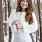 Ivory Faux Fur Bridal Jacket (Anna Ivy07)