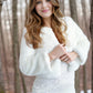 Ivory Faux Fur Bridal Jacket (Anna Ivy07)