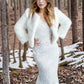 Ivory Faux Fur Bridal Jacket (Anna Ivy07)