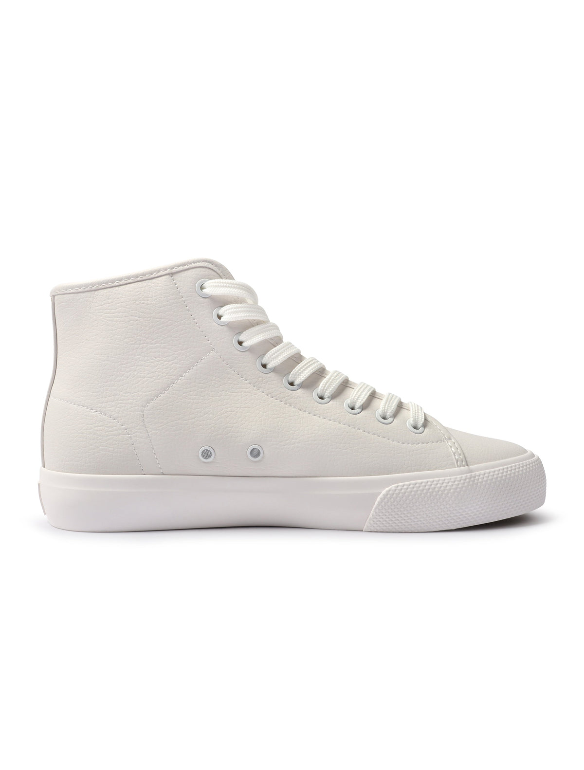 White Hugo Boss Aiden Hito men's footwear shoes displayed on a plain background.