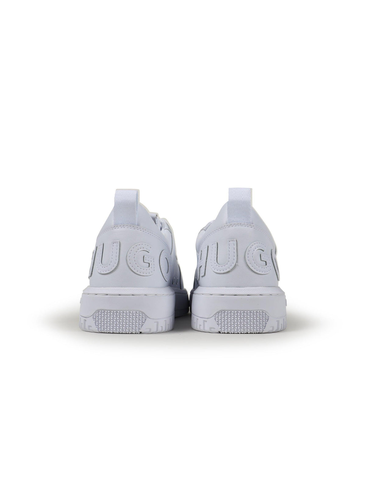 White Hugo Boss Kilian Tenn men's footwear shoes with sleek design, displayed on a plain background.