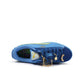 Blue and green Puma women's Basket Grumpy Grouchy sneakers, stylish footwear with a playful design, on a white background.