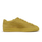 Yellow Puma Suede Love Marathon sneaker for men, featuring a classic design with suede material and sporty style.