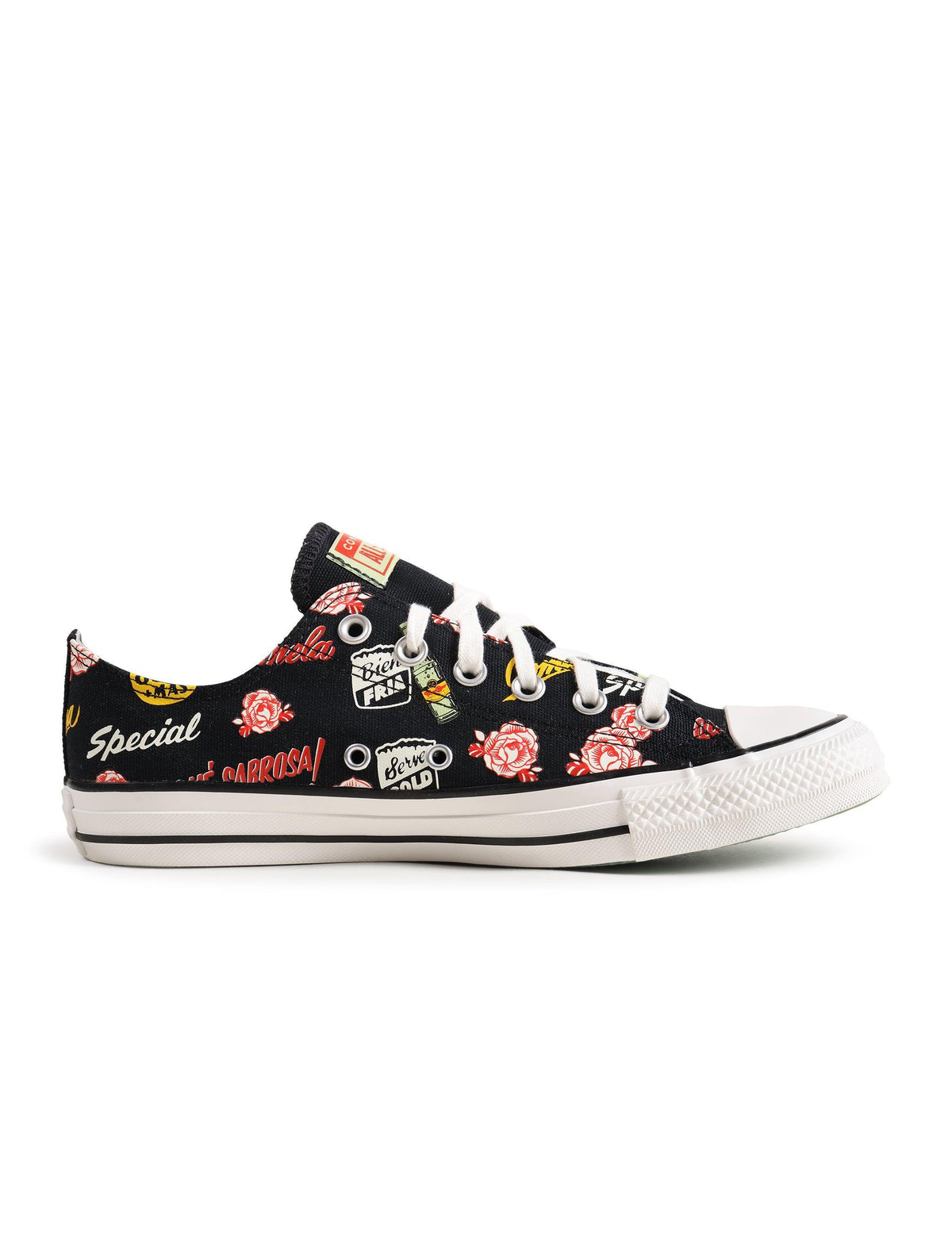 Black Converse Men's Chuck Taylor All Star Topo Chico sneakers with classic canvas high-top design