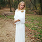 Light Ivory Bridal Faux Fur Shawl (Butterfly Ivy05)