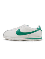 Nike Mens Cortez Stadium Green footwear showing green and white sneakers with Nike branding and classic design.