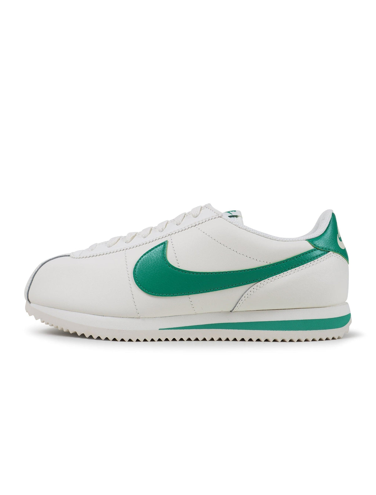 Nike Mens Cortez Stadium Green footwear showing green and white sneakers with Nike branding and classic design.