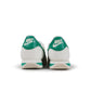 Nike Mens Cortez stadium green sneakers, athletic footwear with white midsole and green Nike logo, casual style for men.