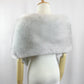 Silver Grey Faux Fur Shawl (Lilian SGry01)