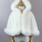 Ivory White Fur Cape (Jennifer Wht01)