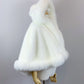 Ivory White Fur Cape (Jennifer Wht01)