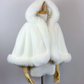 Ivory White Fur Cape (Juliet Wht01)