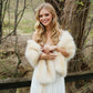 Champagne Faux Fur Shawl (Lilian Cha03)