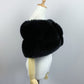 Black Faux Fur Wrap (Penelope Blk01)