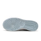 Men's Nike Dunk Low Retro sneakers in glacier blue and white, side view