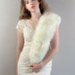 Fox Faux Fur Scarf / Fur Scarf / Bridesmaid Gifts / Ivory Fur Scarf