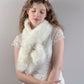 Fox Faux Fur Scarf / Fur Scarf / Bridesmaid Gifts / Ivory Fur Scarf