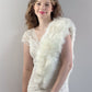 Fox Faux Fur Scarf / Fur Scarf / Bridesmaid Gifts / Ivory Fur Scarf