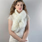Fox Faux Fur Scarf / Fur Scarf / Bridesmaid Gifts / Ivory Fur Scarf